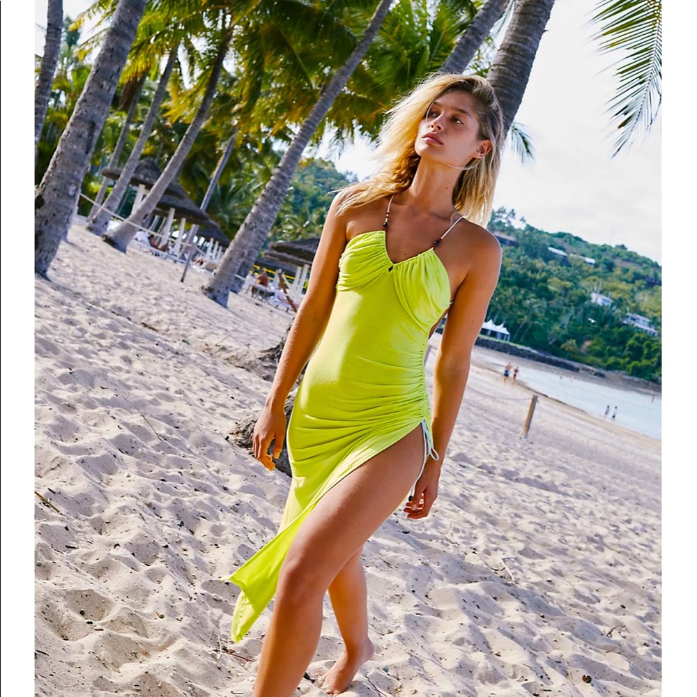 Free People Neon Ride Along Coverup XS